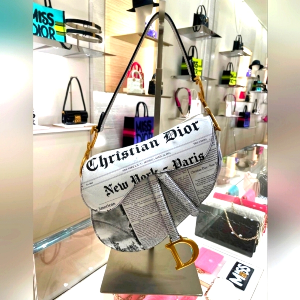 Limited edition Dior newspaper saddle